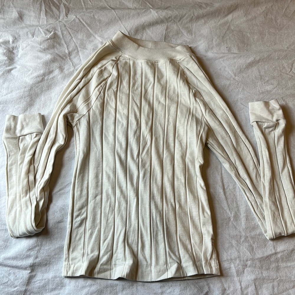 Cream long sleeve BDG/UO top
